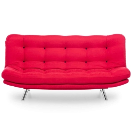 Καναπές - Κρεβάτι Τριθέσιος Misa 859FTN1308 200x105x95cm Red