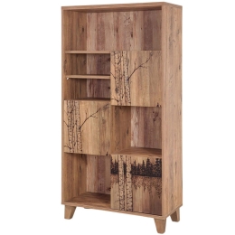 Βιβλιοθήκη Marina Flora 863SPH3612 80x36x155cm Pine