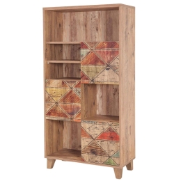 Βιβλιοθήκη Marina Flora 863SPH3614 80x36x155cm Multi