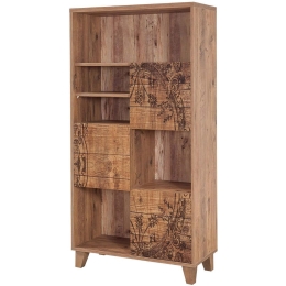 Βιβλιοθήκη Marina Flora 863SPH3615 80x36x155cm Pine