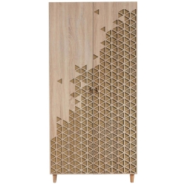 Ντουλάπα Δίφυλλη Stil 863SPH4202 90x52x192cm Oak Δίφυλλη