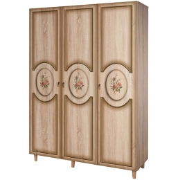 Ντουλάπα Τρίφυλλη Mode 863SPH4214 135x52x192cm Multi-Oak Τρίφυλλη