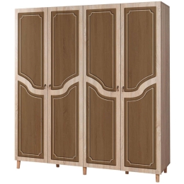 Ντουλάπα Τετράφυλλη Imaj 863SPH4228 180x52x192cm Oak-Brown Four Door