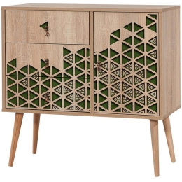 Συρταριέρα Verybox 869VEL3441 90x40x90cm Oak-Green