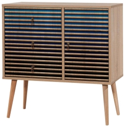 Συρταριέρα Verybox 869VEL3446 90x40x90cm Multi-Blue