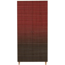 Ντουλάπα Δίφυλλη Stil 869VEL4234 90x52x192cm Oak-Red Δίφυλλη