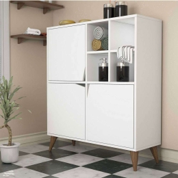 Ντουλάπι Pulse 845HCT3910 100x30x115cm White Μοριοσανίδα, Μελαμίνη