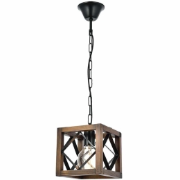 Φωτιστικό Οροφής Zikzak 890BCN1107 18x50cm 1xE27 40W Walnut-Black Opviq