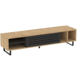 Έπιπλο Τηλεόρασης 835PUQ3024 160x40x35cm Oak-Anthracite