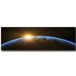 Πίνακας Καμβάς Με Φως Led 254LED4318 90x30cm Multi Wallity Οριζόντιοι Ξύλο, Καμβάς