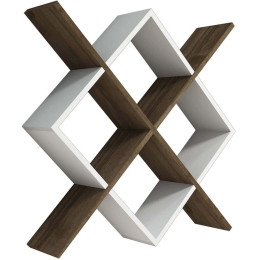 Ραφιέρα Τοίχου Semo 835PUQ1643 79x19,6x79cm Walnut-White