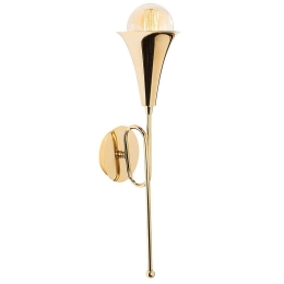 Φωτιστικό Τοίχου - Απλίκα Sarmal 892OPV1202 13x15x52cm 1xE27 40W Gold Opviq