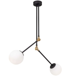 Φωτιστικό Οροφής Cambaz 892OPV1407 100x15x110cm 2xE27 40W Black Opviq
