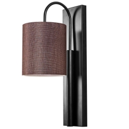 Φωτιστικό Τοίχου - Απλίκα Baston 892OPV1217 14x20x42cm 1xE27 40W Black-Brown Opviq