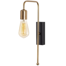 Φωτιστικό Τοίχου - Απλίκα Mum 892OPV1220 6x22x42cm E27 40W Gold-Black Opviq