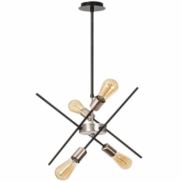 Φωτιστικό Οροφής Parazit 892OPV1444 Φ50x80cm 4xE27 40W Nickel-Black Opviq