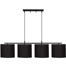 Φωτιστικό Οροφής - Ράγα Valiz 892OPV1503 110x25x120cm 4xE27 40W Black Opviq
