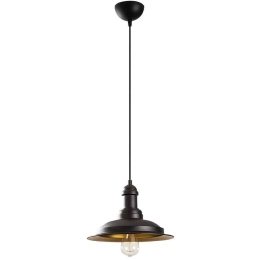 Φωτιστικό Οροφής Saglam 892OPV1517 Φ30x118cm 1xE27 40W Black-Gold Opviq