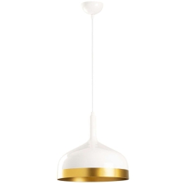 Φωτιστικό Οροφής Saglam 892OPV1522 Φ30x128cm 1xE27 40W White-Gold Opviq