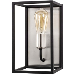 Φωτιστικό Τοίχου - Απλίκα Kafes 892OPV1265 17x19x28cm E27 40W Nickel-Black Opviq