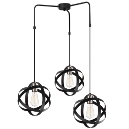 Φωτιστικό Οροφής Gezegen 892OPV1542 Φ53x100cm 3xE27 40W Black Opviq