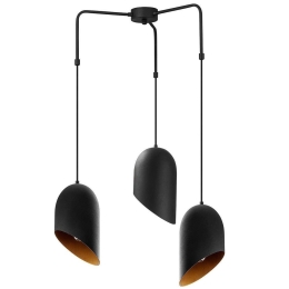 Φωτιστικό Οροφής Kesik 892OPV1550 Φ52x100cm 3xE27 40W Black Opviq
