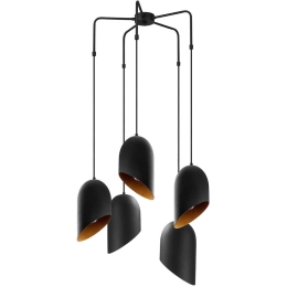 Φωτιστικό Οροφής Kesik 892OPV1551 Φ50x125cm 5xE27 40W Black Opviq