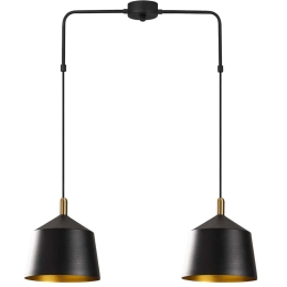 Φωτιστικό Οροφής Saglam 892OPV1553 70x70x100cm 2xE27 40W Black-Gold Opviq