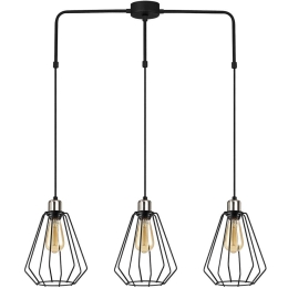 Φωτιστικό Οροφής Kese 892OPV1607 84x20x135cm 3xE27 40W Black Opviq