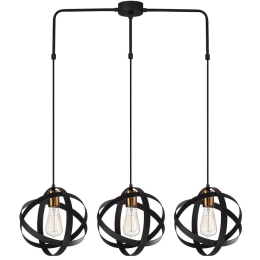 Φωτιστικό Οροφής Gezegen 892OPV1610 89x25x100cm 3xE27 40W Black-Gold Opviq