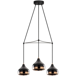 Φωτιστικό Οροφής Yildo 892OPV1759 Φ54x174cm 3xE27 40W Black-Copper Opviq
