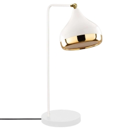 Φωτιστικό Επιτραπέζιο Yildo 892OPV1143 17x26x52cm E27 40W White-Gold Opviq