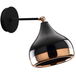 Φωτιστικό Τοίχου - Απλίκα Yildo 892OPV1301 17x28x28cm 1xE27 40W Black-Copper Opviq