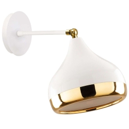 Φωτιστικό Τοίχου - Απλίκα Yildo 892OPV1302 17x28x28cm 1xE27 40W White-Gold Opviq