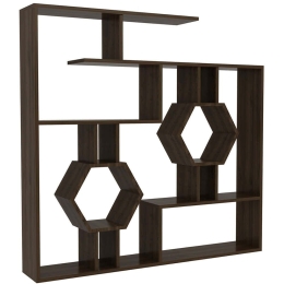 Βιβλιοθήκη Tamara 875ZNA3637 134x22x134cm Walnut