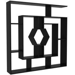 Βιβλιοθήκη Labrina 875ZNA3643 134x22x134cm Black