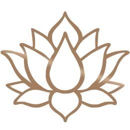 Διακοσμητικό Τοίχου Lotus Flower 891TNL1621 50x43cm Copper Wallity Μέταλλο