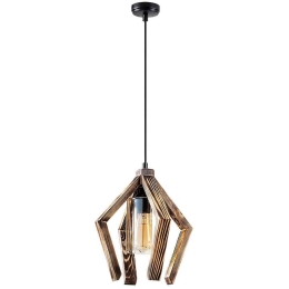 Φωτιστικό Οροφής Erebos 521SHN3120 28x28x105cm 1xE27 40W Natural-Black Opviq