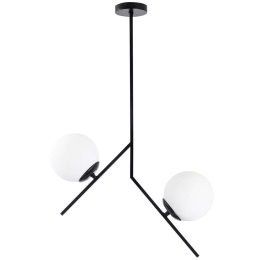 Φωτιστικό Οροφής Dolunay 521SHN1130 43x15x74cm 2xE27 40W Black-White Opviq