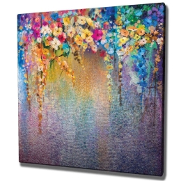 Πίνακας Καμβάς 265VGA1411 45x45cm Multi Wallity Τετράγωνοι Ξύλο, Καμβάς