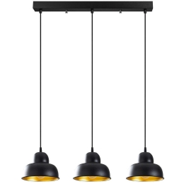 Φωτιστικό Οροφής - Ράγα Berceste 521SHN3247 70x40x111cm 3xE27 40W Black Opviq