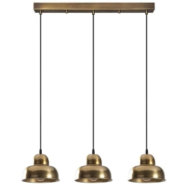 Φωτιστικό Οροφής - Ράγα Berceste 521SHN3251 70x40x111cm 3xE27 40W Gold Opviq