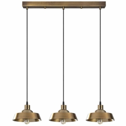 Φωτιστικό Οροφής - Ράγα Berceste 521SHN3275 72x22x107cm 3xE27 40W Gold Opviq