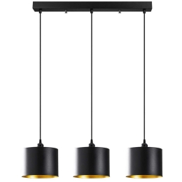 Φωτιστικό Οροφής - Ράγα Berceste 521SHN3287 70x20x110cm 3xE27 40W Black Opviq
