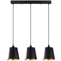Φωτιστικό Οροφής - Ράγα Berceste 521SHN3293 60x21x117cm 3xE27 40W Black Opviq