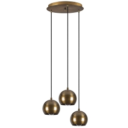Φωτιστικό Οροφής Berceste 521SHN3315 Φ35x111cm 3xE27 40W Gold Opviq