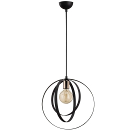 Φωτιστικό Οροφής Vaveyla 521SHN3360 Φ35x131cm 1xE27 40W Black Opviq