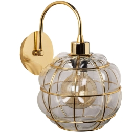 Φωτιστικό Τοίχου - Απλίκα Safderun 521SHN2166 30x30cm 1xE27 40W Gold Opviq
