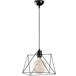 Φωτιστικό Οροφής Best 521SHN3368 Φ24x122cm 1xE27 40W Black Opviq