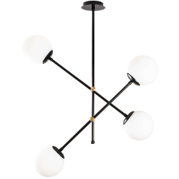 Φωτιστικό Οροφής Best 521SHN3369 80x80x70cm 4xE27 40W Black Opviq